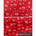 thumbnail image 6 of Valentine's Day Love Linen Curtain Valance for Bedroom/Bathroom/Kitchen/Office/Living/Dining Room Windows,Modern Red White Valentine Heart Rod Pocket Topper Drapes Decorative Cafe Drapery Panel 60x18, 6 of 6