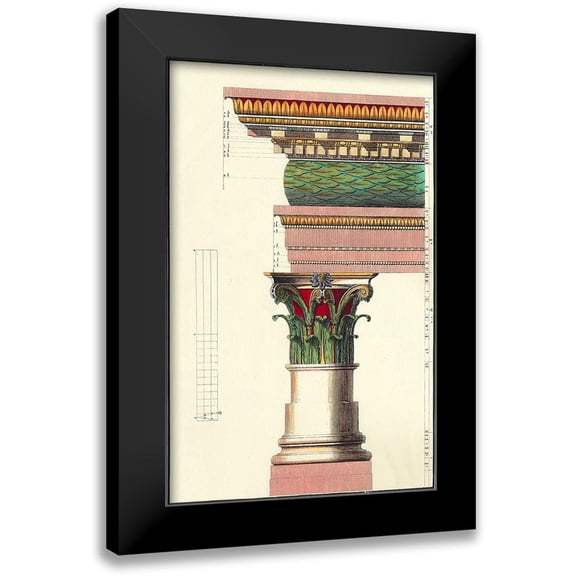 Vision Studio 10x14 Black Modern Framed Museum Art Print Titled - Small Column II