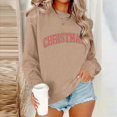 thumbnail image 4 of Womens Casual Christmas Tee Shirts Cropped Sweatshirt Zip White Cardigan Sweaters Long Sleeve Fall Tops 2025 Long Sleeve Crop Top Pack, 4 of 5