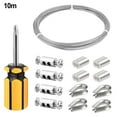 thumbnail image 4 of 304 Stainless Steel Vinyl Coated Wire Rope Kit: for Durable, Rust-Resistant &, 4 of 9