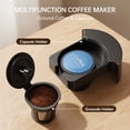 thumbnail image 5 of Sanerto Single Serve Coffee Maker Compatible with K Cup Capsules & Grounds,6-12oz Cup Size,1000W 120V, Black, 5 of 13