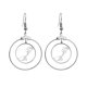 thumbnail image 1 of El budismo parte flor patrón de dibujo de línea Los pendientes cuelgan del aro de la joyería del círculo de la gota Unbranded M, 1 of 3