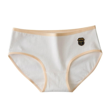 

TAIAOJING Thongs For Women Fashion Solid Color Breathable Soft Stretch Underwear Panties Brief