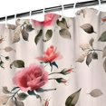 thumbnail image 3 of Pioneer Flower Floral Print Pattern Shower Curtain 72"x72" ,Bathroom Decorative Shower Curtains Set with 12 Hooks,Modern Waterproof Washable Shower Curtain, 3 of 6