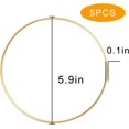 thumbnail image 2 of SURJDE 5 Pack Floral Hoop Dream Catcher Metal Rings,Gold Metal Rings Hoops Macrame Rings for DIY Crafting Dream Catcher and Crafts(6 Inch), 2 of 7