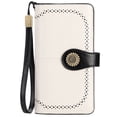 thumbnail image 5 of KALUNMA Wallets for Women Genuine Leather Credit Card Holder with RFID Blocking Large Capacity Wristlet, 5 of 8