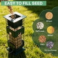 thumbnail image 4 of BN-LINK Squirrel Proof Bird Feeder, Metal Bird Feeder with 4 Ports, Chewing Proof& Rust-Resistant, 3 lb Capacity, Outdoor Hanging Birdfeeder for Wild birds,Green, 4 of 6
