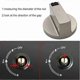 thumbnail image 3 of 2 PCS Universal Metal Rotary Switch, Size:Shaft Diameter 6mm, 3 of 5