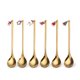 thumbnail image 3 of Juego de cucharas de acero inoxidable para regalo de Navidad, lindo colgante, cuchara de postre, cuchara de café, tenedor de fruta, cuchara, caja de regalo, 3 of 5