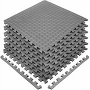 Sorbus Sivan Health and Fitness Puzzle Exercise Mat EVA (Gray)