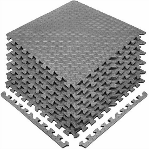 Sorbus Sivan Health and Fitness Puzzle Exercise Mat EVA (Gray)