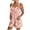 Pink, variant on Womens Sunflower Printed Rompers Casual Summer Loose Fit Jumpsuits Short Overalls Comfy Lounge Clothes with Pockets