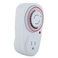 thumbnail image 4 of 2 Types 24 Hours Mechanical Timer Durable Indoor Socket Switch AC Outlet Timer US Plug 110V, 4 of 5