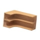 thumbnail image 3 of Estante esquinero de 2 niveles, organizador elegante, ahorra espacio, soporte de exhibición multiusos color madera, 3 of 9