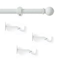 thumbnail image 5 of Threadmade Farmhouse Ball Curtain Rod, White - 32"W x 78"L, 5 of 6