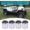 thumbnail image 6 of 10L0L Golf Cart SS Wheel Center Cover Hub Caps for Club Car EZGO Yamaha Chrome (Set of 4), 6 of 12