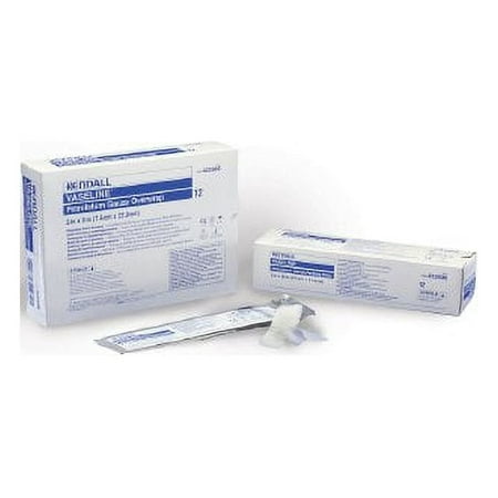 Vaseline Petrolatum Impregnated Dressing Sterile First Aid Gauze 3 x 1 yd, 72 Count