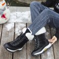 thumbnail image 6 of LASUDRAA Womens Waterproof Winter Snow Boots Warm Shoes Furry Mid-Calf Walking Shoes, 6 of 8