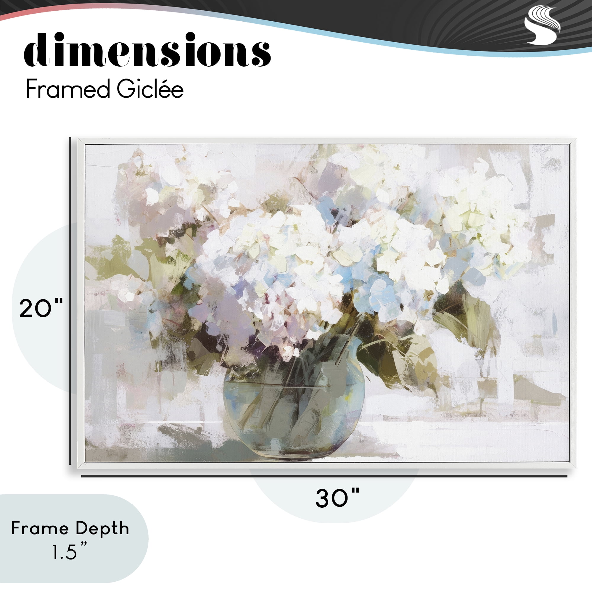 Stupell Industries Blushing Bride Garden Flowers White Framed Giclee Art, design by Tina LeCour