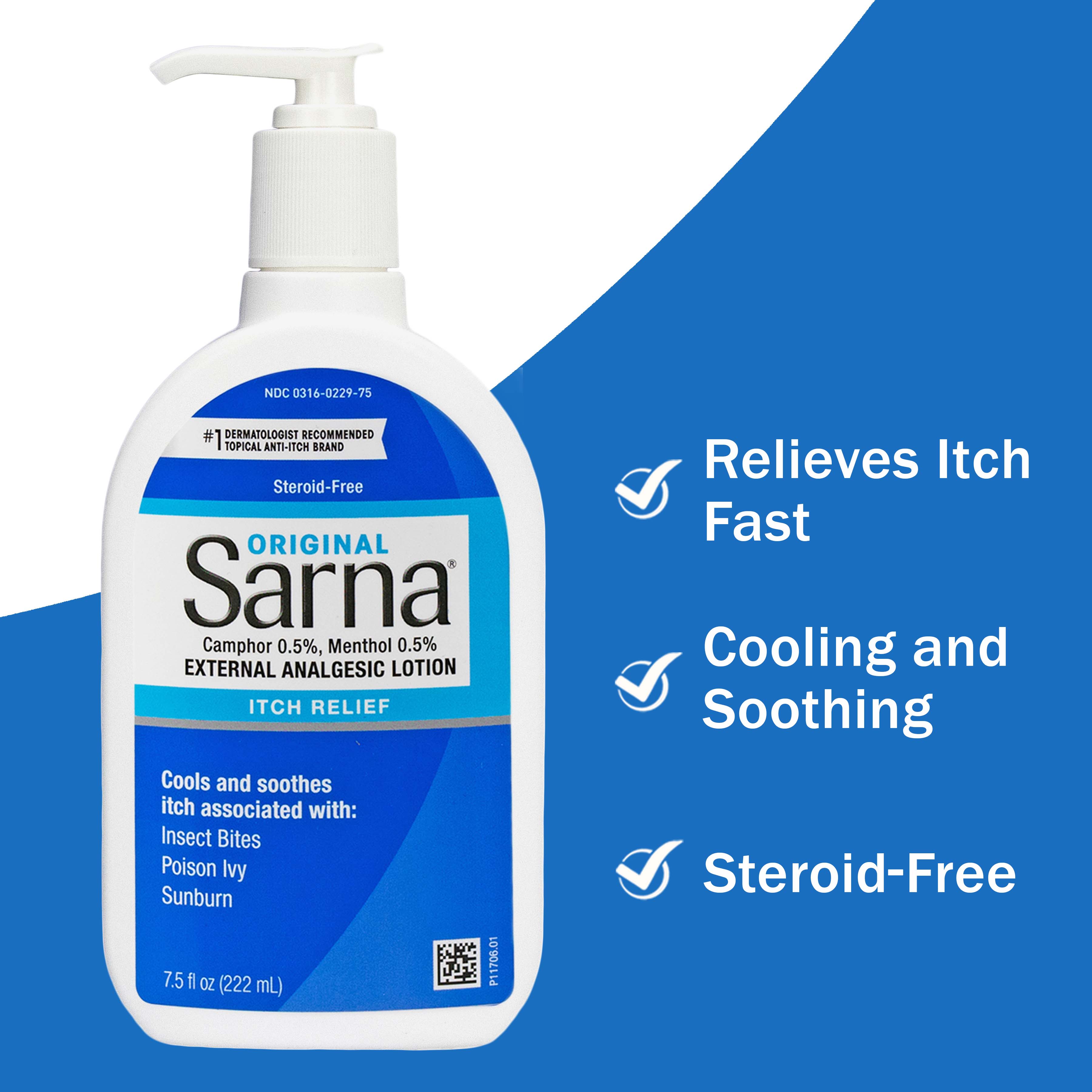 Sarna Original Steroid-Free Anti-Itch Cooling and Soothing Lotion, 7.5 oz - image 2 of 9