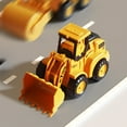 thumbnail image 6 of Nilvkv 3PC Set Engineering Vehicle Toy, Press and Go Inertia Excavator Bulldozer Construction Trucks Gifts for Boys Girls Age 3+ Beach Sandbox Play, 6 of 7