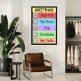 thumbnail image 4 of Class Greetings Poster Classroom Rules Educational for Preschool Kindergarten (6) Canvas for Bedroom Living Room Decor, 4 of 4