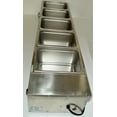 thumbnail image 6 of TECHTONGDA Buffet Food Warmer Bain Marie Canteen Steam Heater 5-Pan 6"deep, 6 of 7