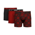 thumbnail image 2 of Men's Nike KE1167 Essential Cotton Stretch Boxer Brief - 3 Pack (Checkers/Red/Black XL), 2 of 3