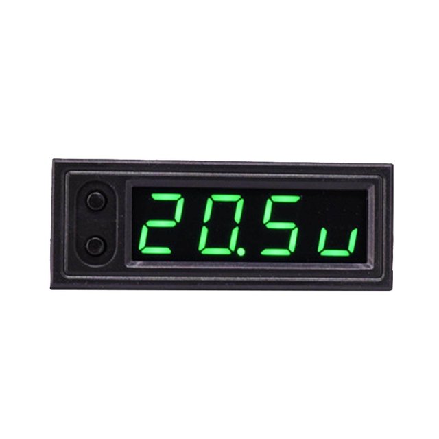 Car Clock Voltmeter Thermometer Durable Universal Accessories Green