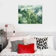 thumbnail image 4 of Nawypu Foggy Forest Wall Art Prints Watercolor Mountain Canvas Wall Decor Landscape Nature Poster Wall Art Abstract Tree Pictures Artwork Modern Painting for Living Room Bedroom Unframed, 4 of 4