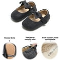 thumbnail image 4 of Soft Sole Leather Baby Shoes - Infant Baby Walking Shoes Moccasinss Rubber Sole Crib Shoes, 4 of 7