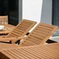 thumbnail image 4 of Urban Elements Riverfront 100% FSC Light Teak Finish Wood Extendable Rectangular Table, 4 of 9