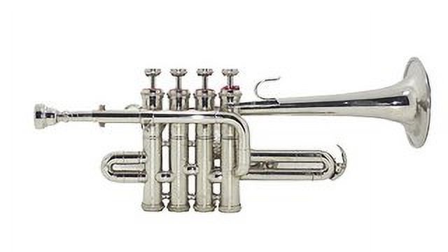 SHREYAS SCX76 India Silver Nickel Piccolo Trumpet With Free Case+Mouthpiece