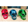 thumbnail image 4 of Ebros Lightning Bolts Colorful Skulls Mini Figurines Set of 3 Skeleton Head, 4 of 9