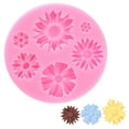thumbnail image 1 of Moldes de arcilla de girasol Uxcell, 1 pieza de moldes de arcilla en miniatura de silicona, rosa, 1 of 6