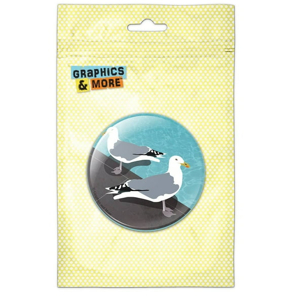 Seagull Ocean Bird Scavenger Pool Water Refrigerator Button Magnet