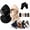 A+b, variant on Double Layer Fleece Hooded Hat, One-Piece Flannel Warm Integrated Mask Hats, 3-in-1 Winter Balaclava Hood, Face Cover Neck Gaiter, Adjustable Drawstring for Men Skiing Cycling Hiking