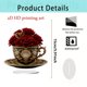 thumbnail image 2 of CaiYueKe Romantic Heart Teacup Acrylic Ornament Decorative Gift for Couples Valentine's Day Anniversary Wedding Home Decor Kitchen Desk Tabletop Decoration Love Present Souvenir Collectible, 2 of 9