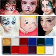 Lizheee 12 Color Body Painted Oil Color Drama Clown Makeup Face Color