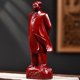 thumbnail image 3 of Red wood carving of a full-body statue of Chairman Mao, suitable for living room or office decoration, or as a gift for leaders or elders., 3 of 3