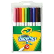 Washable Super Tips Markers, Fine/Broad Bullet Tips, Assorted Colors, 10/Set | Bundle of 5