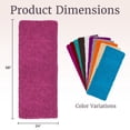 thumbnail image 2 of Lavish Home 58x24-Inch Non-Slip Shag Memory Foam Bath Mat (Pink), 2 of 6