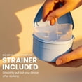 thumbnail image 3 of Retainer Cleaner and Soak Container, No-Mess Cleaning Tablets with Universal Denture Bath Case and Strainer, Multipurpose, for Mouth Guard Stains, Odor, and Plaque (92 Tablets + 1 Bath) by M3, 3 of 14