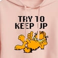 thumbnail image 3 of Garfield - Try To Keep Up - Juniors Cropped Pullover Hoodie, 3 of 5