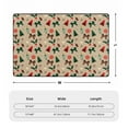 thumbnail image 4 of XMXT Indoor Area Rug Mat, Christmas Lights Bow Non-Slip Polyester Bedroom Rugs for Living Room Home Decor, 36 x 24 inches, 4 of 9