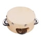 thumbnail image 1 of Tamborín de 4 pulgadas con aro de madera y piel de oveja, ideal para fiestas y clases de música. ¡Diversión asegurada!, 1 of 6