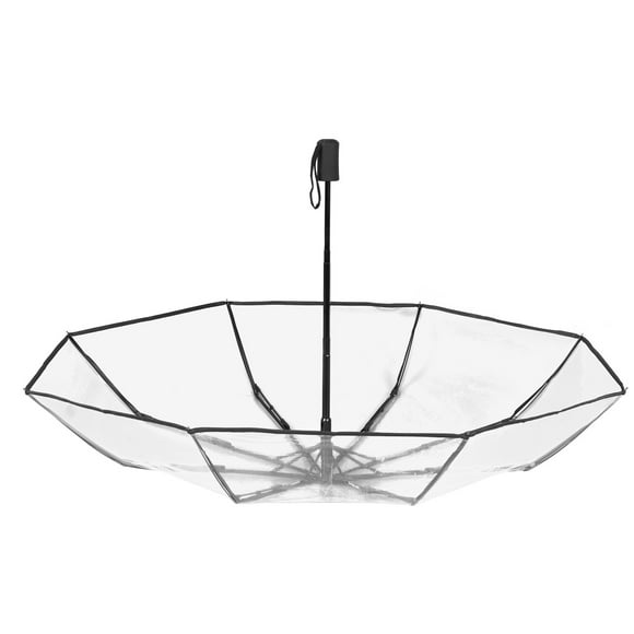 Compact Umbrella, Sturdy Structure Automatic Design Clear Umbrella Transparent for Travel