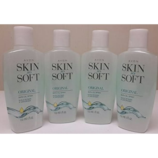 Avon 4 Pack of Avon Skin So Soft Original Bath Oil Spray with Pump 5