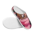 thumbnail image 3 of Daiia Cheetah On Toilet Humor Art Print Women’s Fuzzy Slippers Memory Foam Lightweight House Shoes Cozy Loafer Flannel House Shoes-44/45, 3 of 7