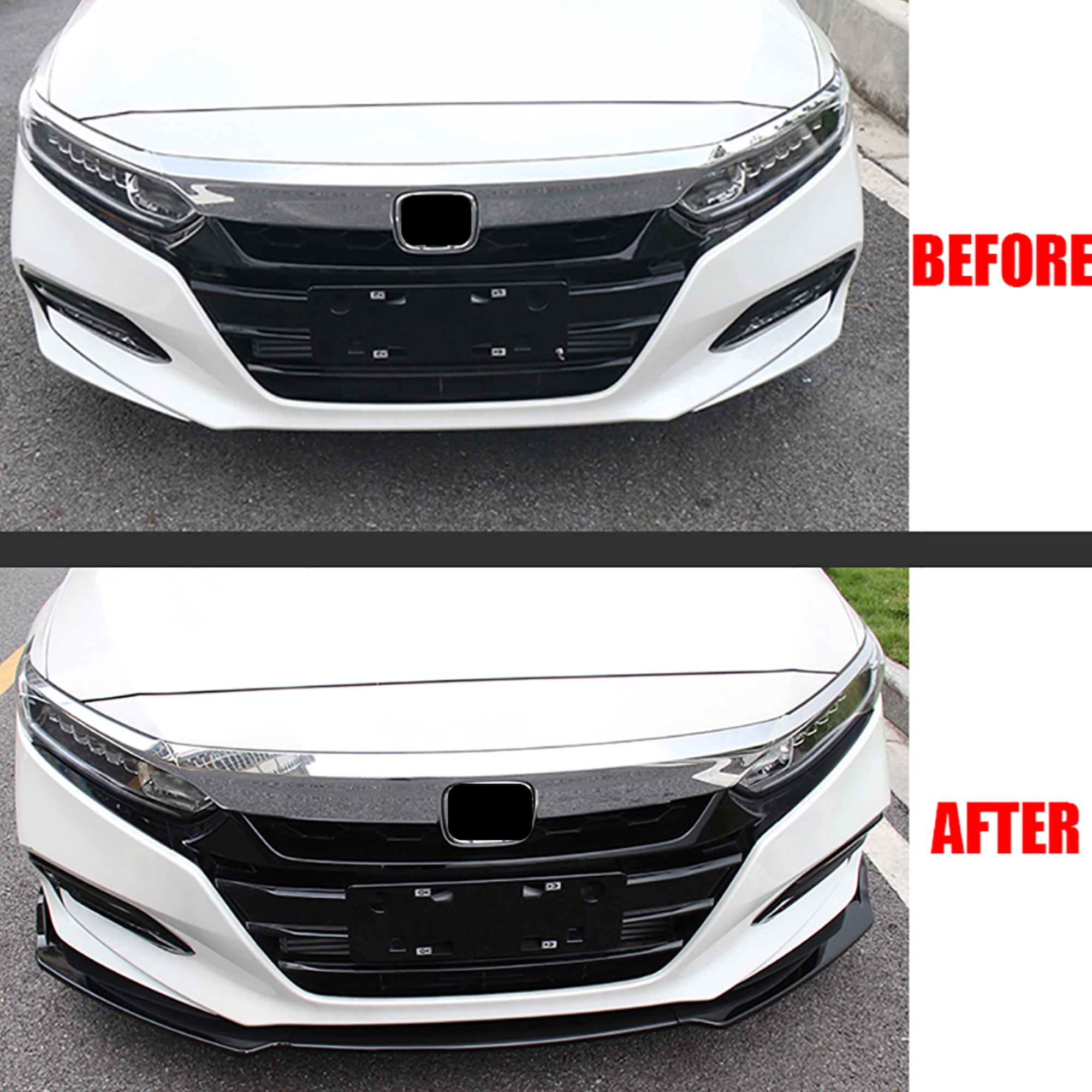 Front Bumper Lip Splitter For 2018-2020 Accord 3pcs